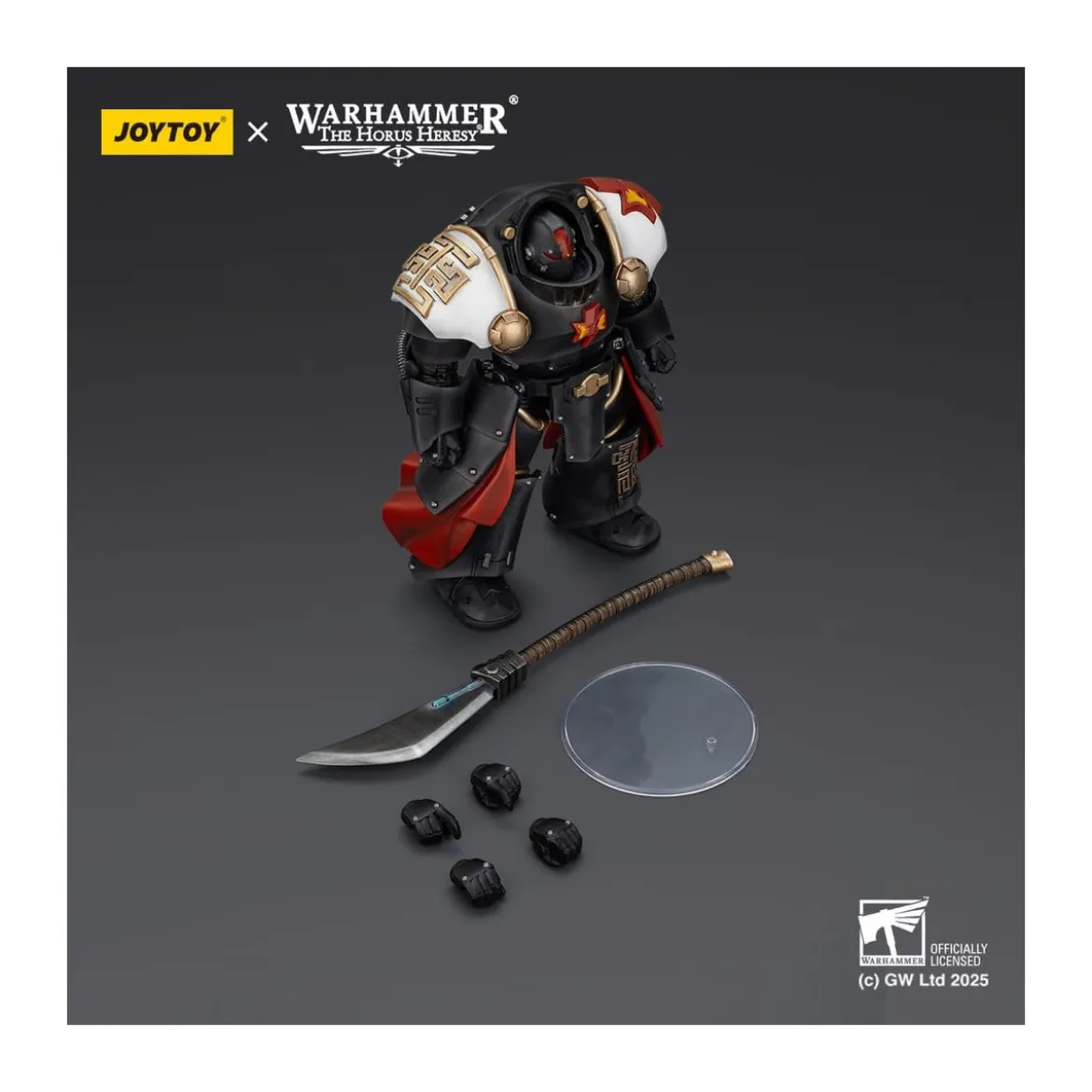 JoyToy Space Marines - White Scars - Ebon Keshig Terminator 2 with Power Glaive 1/18 - The Horus Heresy