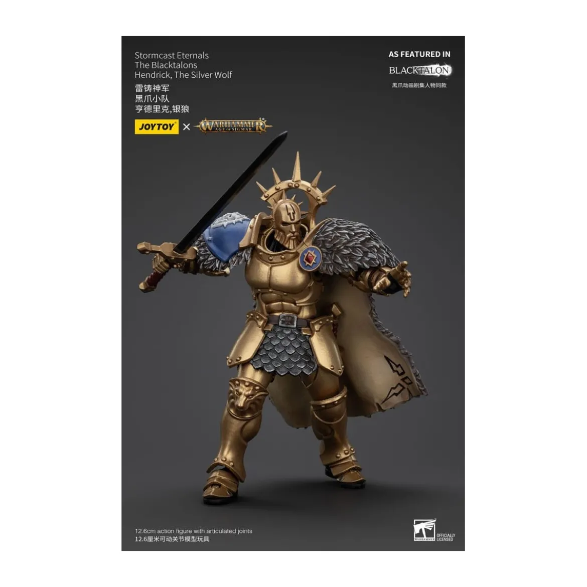 JoyToy - Stormcast Eternals The Blacktalons - Hendrick The Silver Wolf 1/18 - Warhammer Age of Sigmar