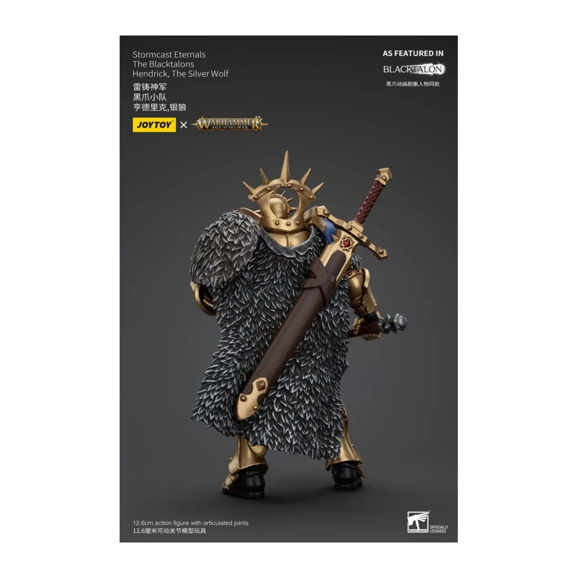 JoyToy - Stormcast Eternals The Blacktalons - Hendrick The Silver Wolf 1/18 - Warhammer Age of Sigmar