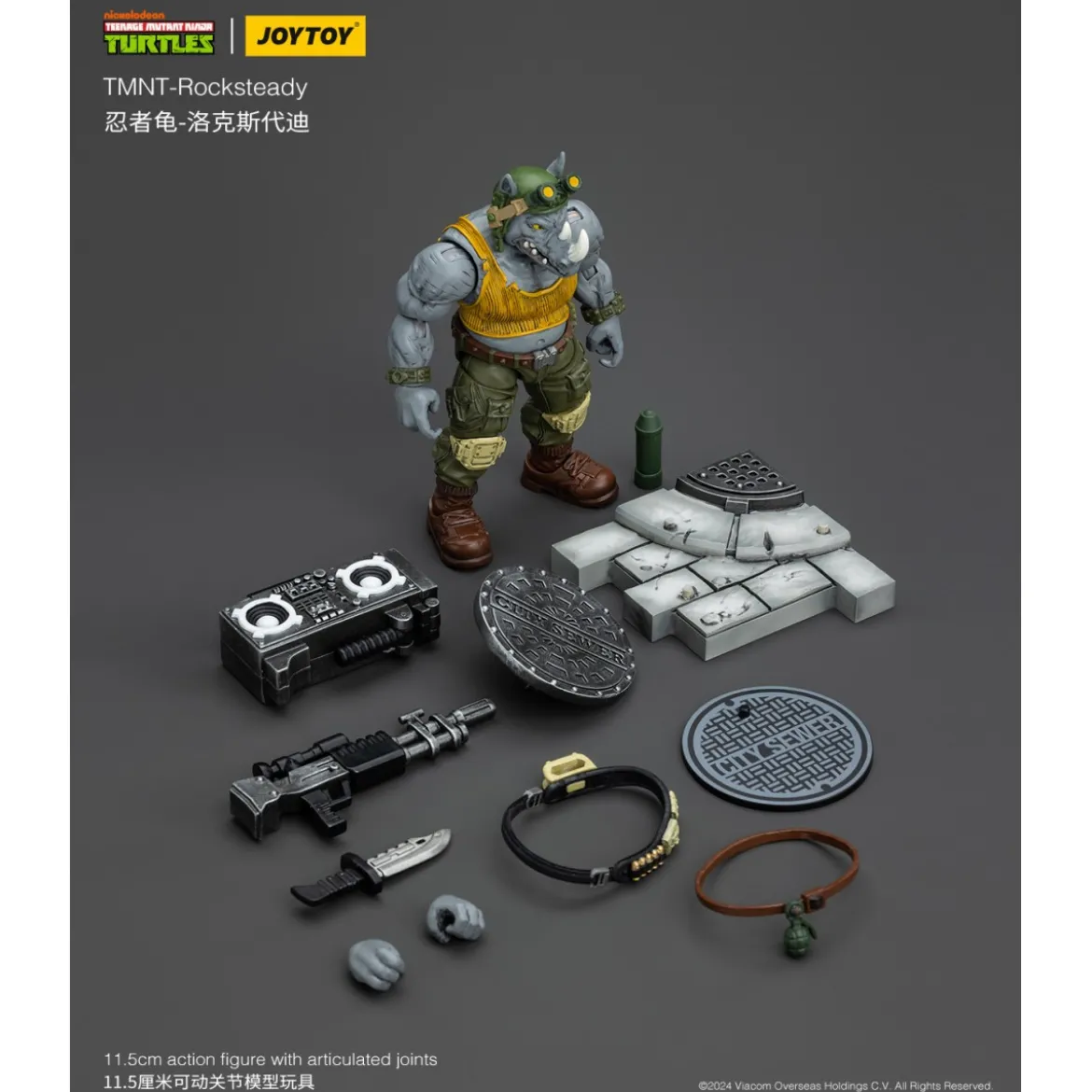JoyToy TMNT - Rocksteady - Teenage Mutant Ninja Turtles 1/18