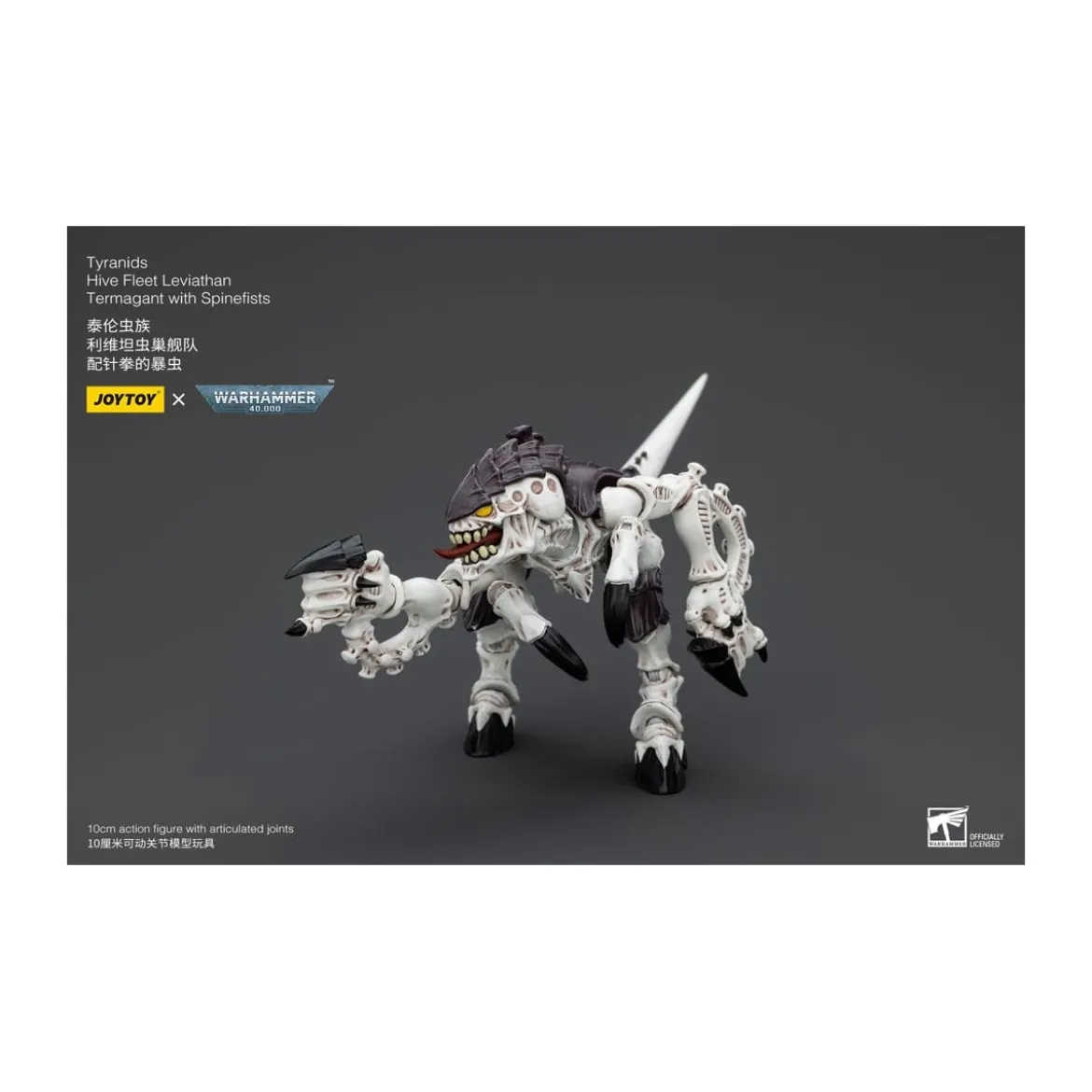 JoyToy Tyranids - Hive Fleet Leviathan Termagant with Spinefists 1/18 - Warhammer 40K