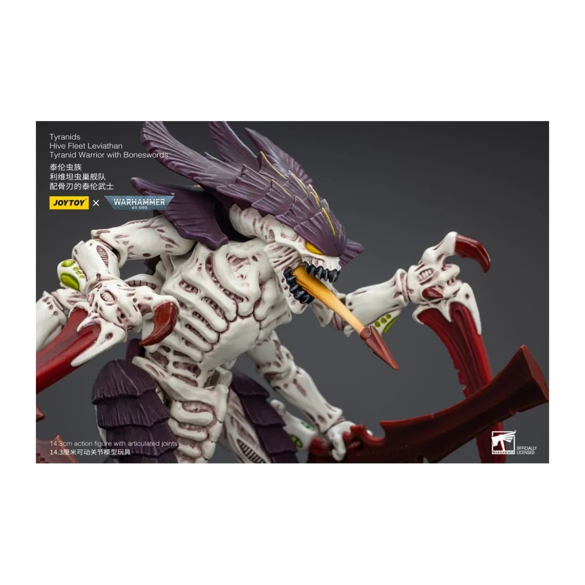 JoyToy Tyranids - Hive Fleet Leviathan Warrior with Boneswords 1/18 - Warhammer 40K