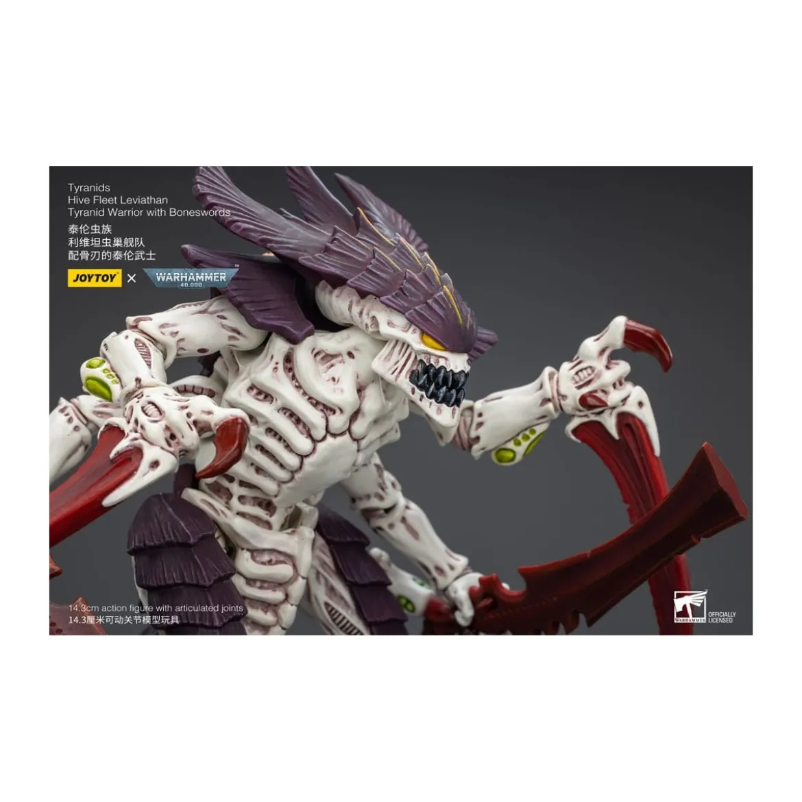 JoyToy Tyranids - Hive Fleet Leviathan Warrior with Boneswords 1/18 - Warhammer 40K