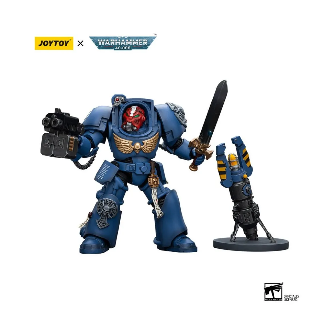 JoyToy - Ultramarines - Terminator Squad Sergeant with Power Sword and Teleport Homer 1/18 - WH40K