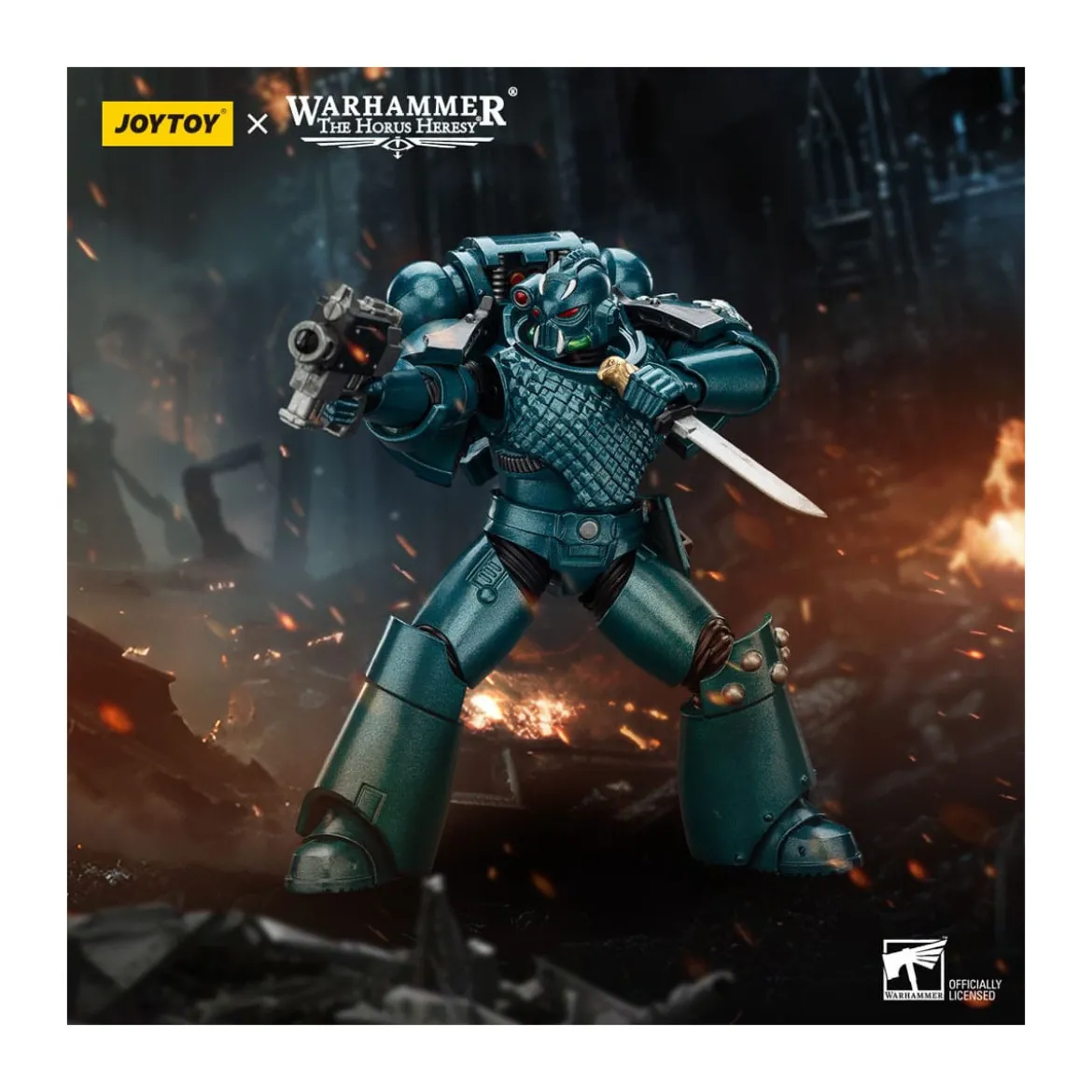 Joytoy - Warhammer - Alpha Legion - Headhunter With Banestrike Combi-Bolter And Power Dagger - The Horus Heresy