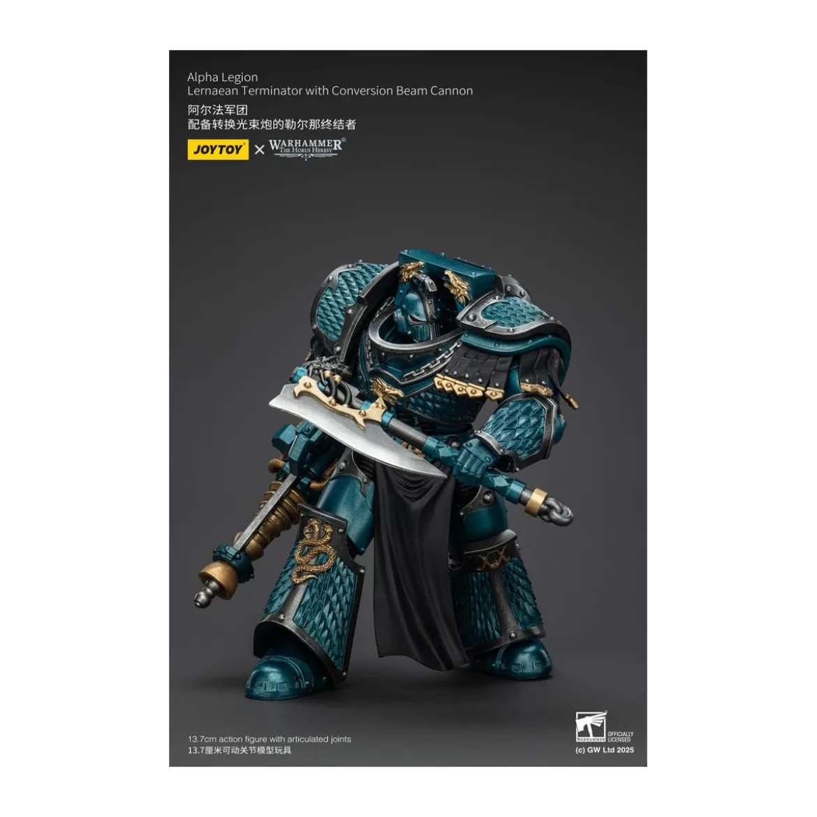 Joytoy - Warhammer - Alpha Legion - Lernaean Terminator with Conversion Beam Cannon - The Horus Heresy