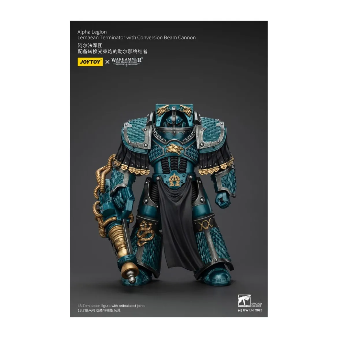 Joytoy - Warhammer - Alpha Legion - Lernaean Terminator with Conversion Beam Cannon - The Horus Heresy