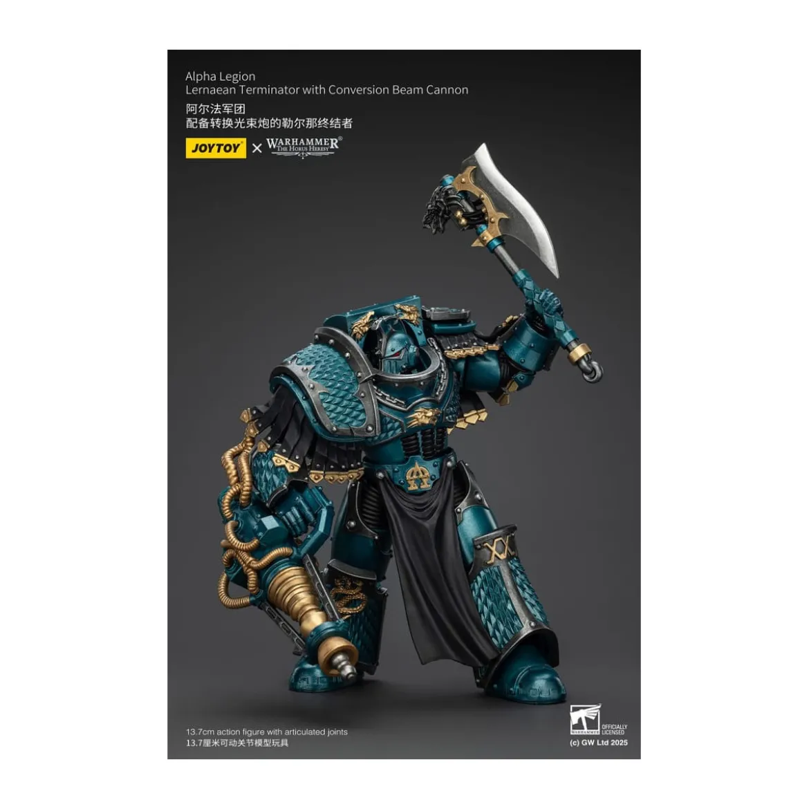 Joytoy - Warhammer - Alpha Legion - Lernaean Terminator with Conversion Beam Cannon - The Horus Heresy