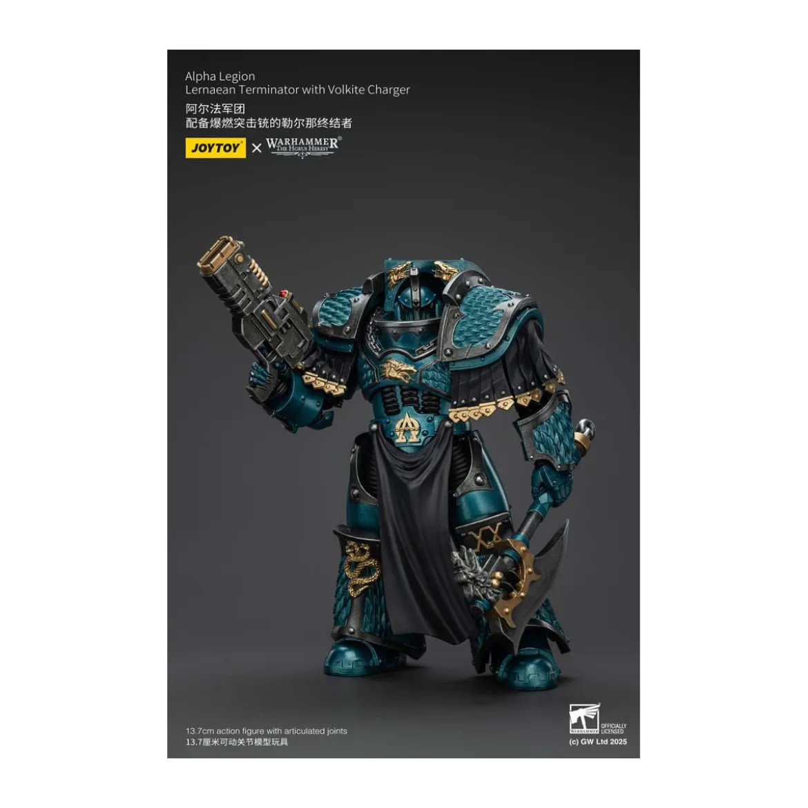 Joytoy - Warhammer - Alpha Legion - Lernaean Terminator with Volkite - The Horus Heresy