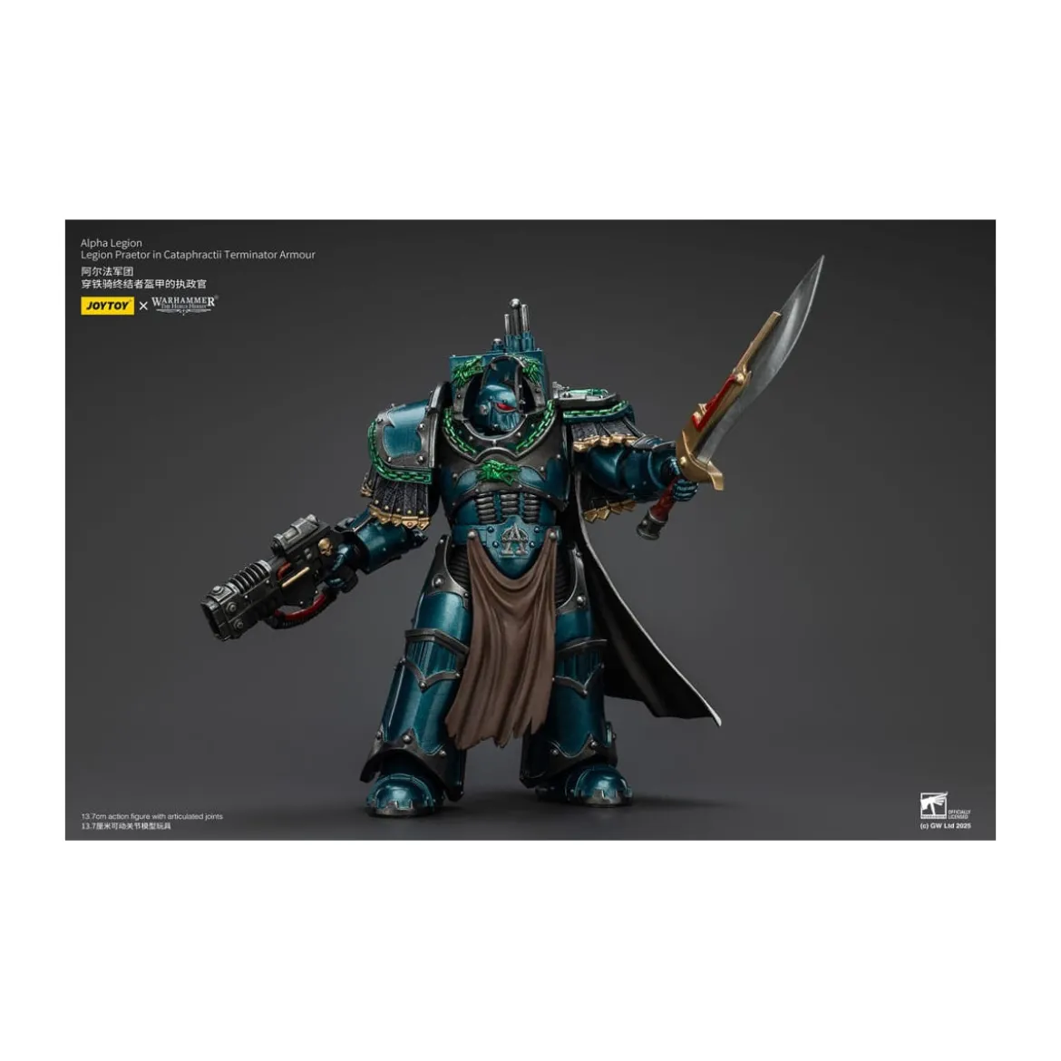 Joytoy - Warhammer - Alpha Legion - Legion Praetor in Cataphractii Terminator Armour - The Horus Heresy