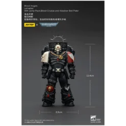 Joytoy - Warhammer - Blood Angels - Lemartes with Jump Pack, Blood Crozius and Absolver Bolt Pistol