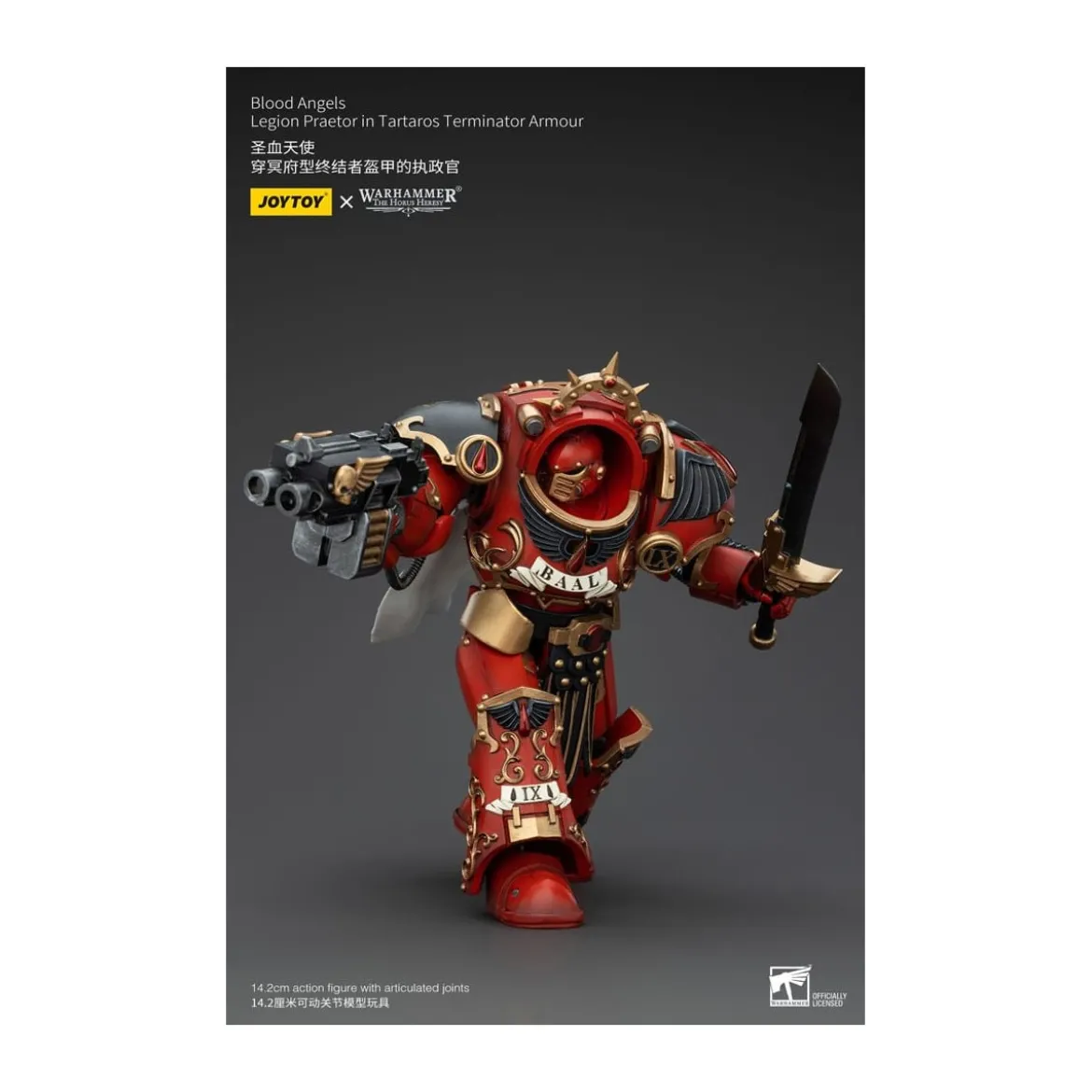 Joytoy - Warhammer - Blood Angels - Legion Praetor in Tartaros Terminator Armour - The Horus Heresy