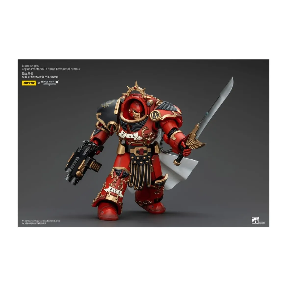 Joytoy - Warhammer - Blood Angels - Legion Praetor in Tartaros Terminator Armour - The Horus Heresy