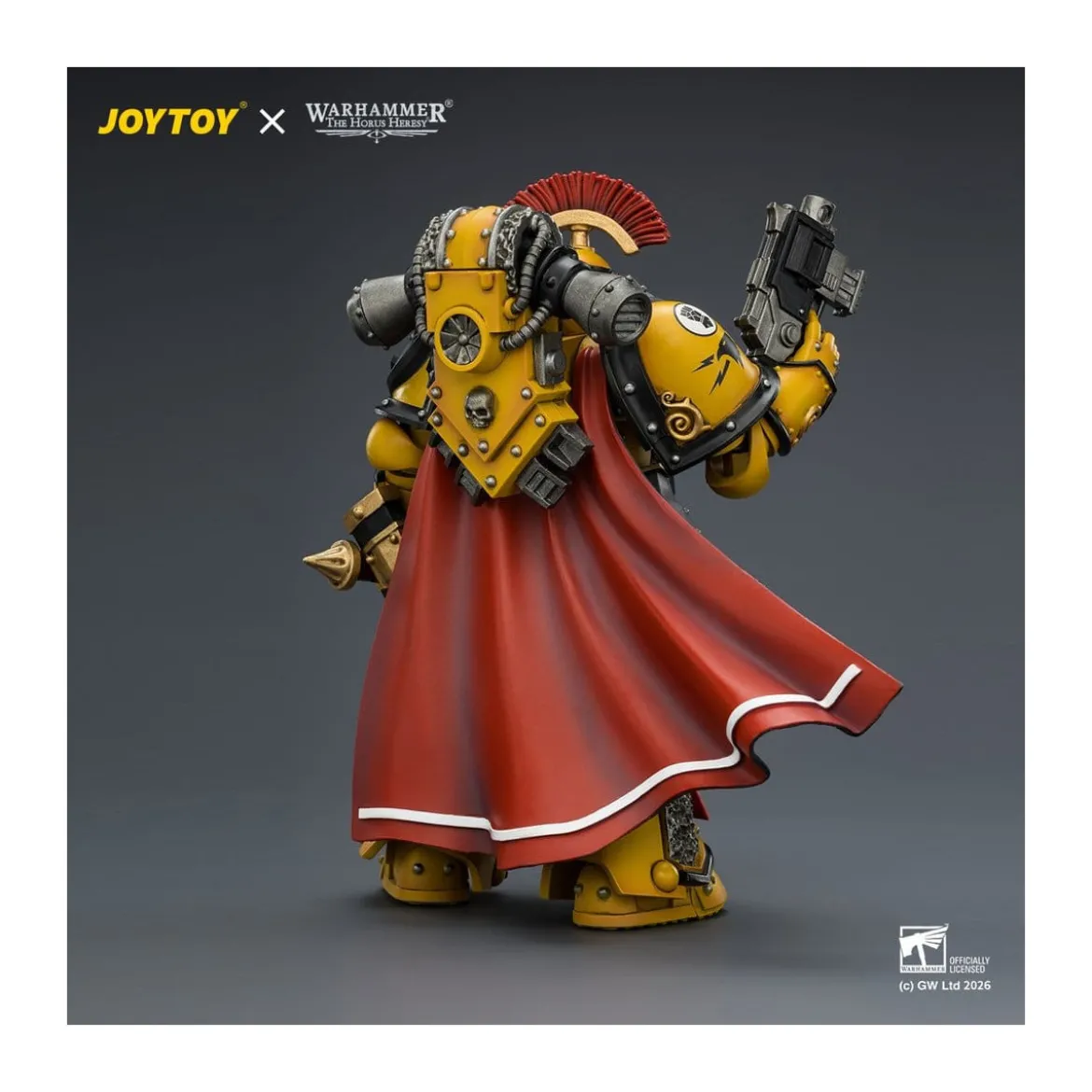 Joytoy - Warhammer - Imperial Fists - Legion Praetor in Mk III Armour with Power Sword and Bolt Pistol - The Horus Heresy