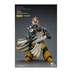 Joytoy - Warhammer - Imperial Fists - Librarian Consul with Force Axe and Bolt Pistol 1/18