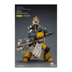 Joytoy - Warhammer - Imperial Fists - Librarian Consul with Force Axe and Bolt Pistol 1/18