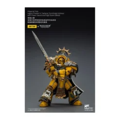 Joytoy - Warhammer - Imperial Fists - Legion Praetor in Tartaros Terminator Armour with Power Sword and Vigil Storm Shield 1/18