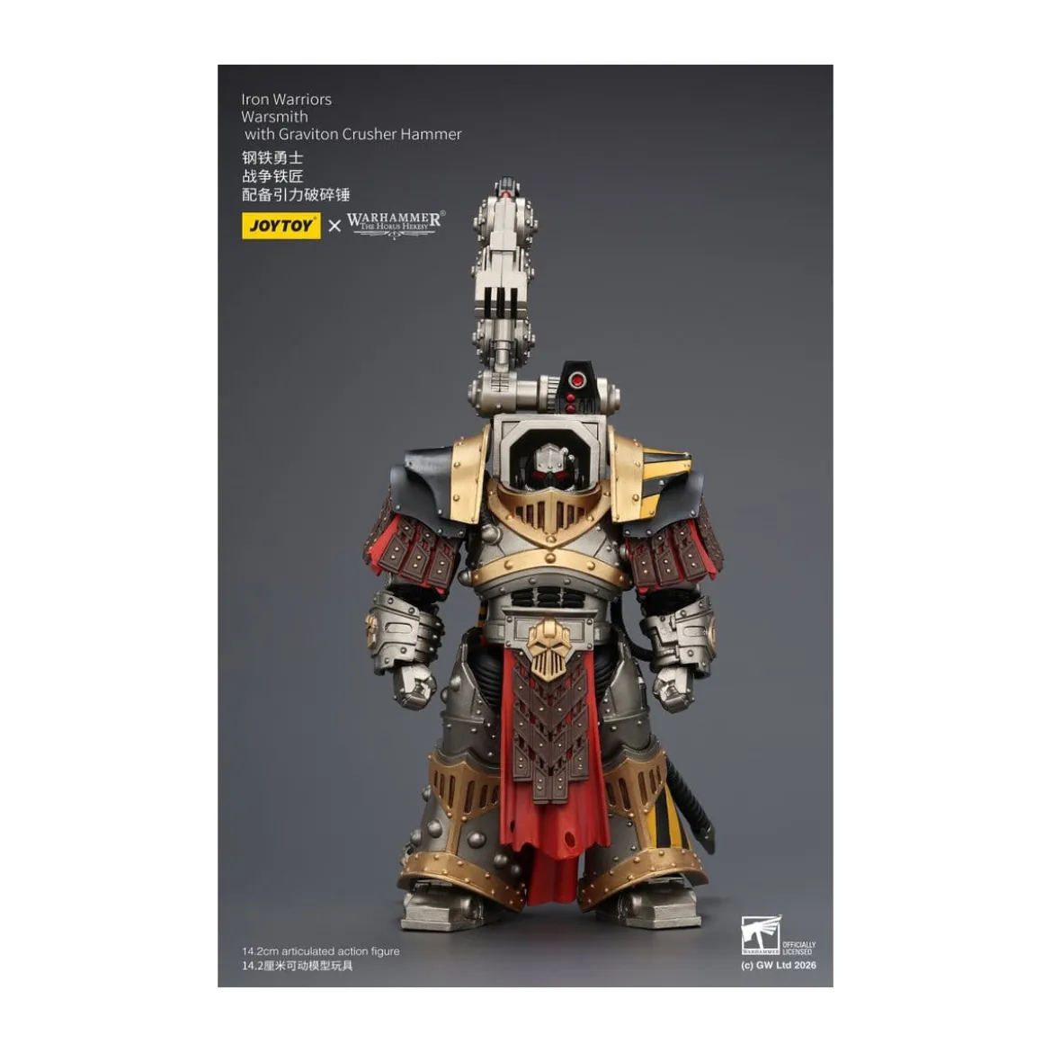 Joytoy - Warhammer - Iron Warriors Warsmith with Graviton Crusher Hammer - The Horus Heresy