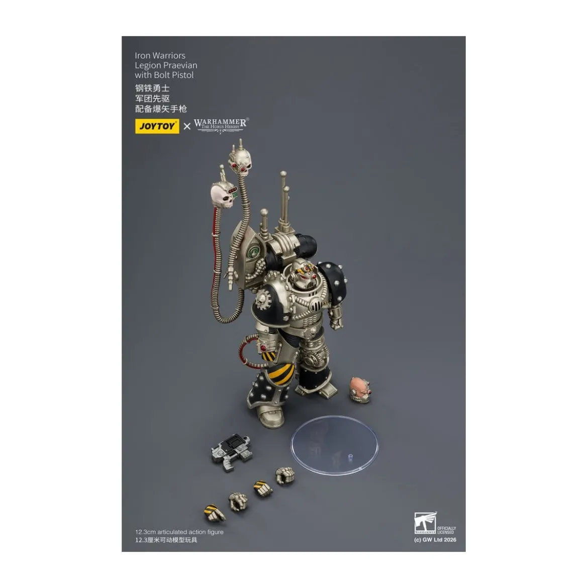 Joytoy - Warhammer - Iron Warriors Legion Praevian with Bolt Pistol - The Horus Heresy
