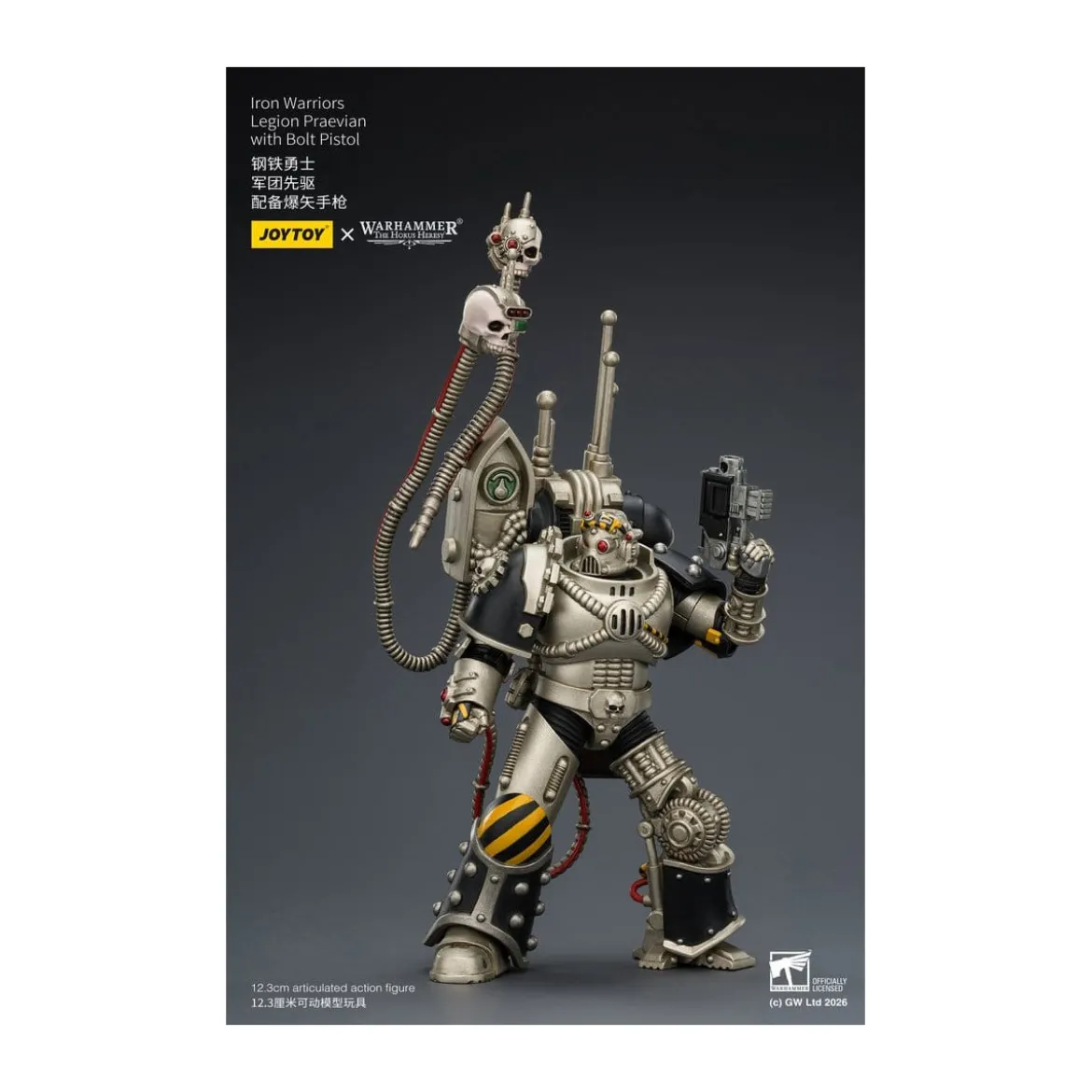 Joytoy - Warhammer - Iron Warriors Legion Praevian with Bolt Pistol - The Horus Heresy