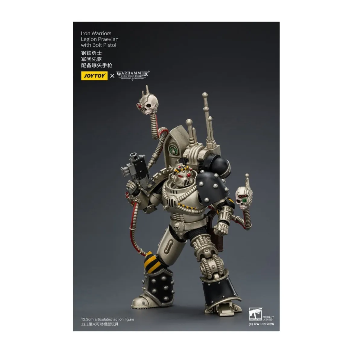 Joytoy - Warhammer - Iron Warriors Legion Praevian with Bolt Pistol - The Horus Heresy