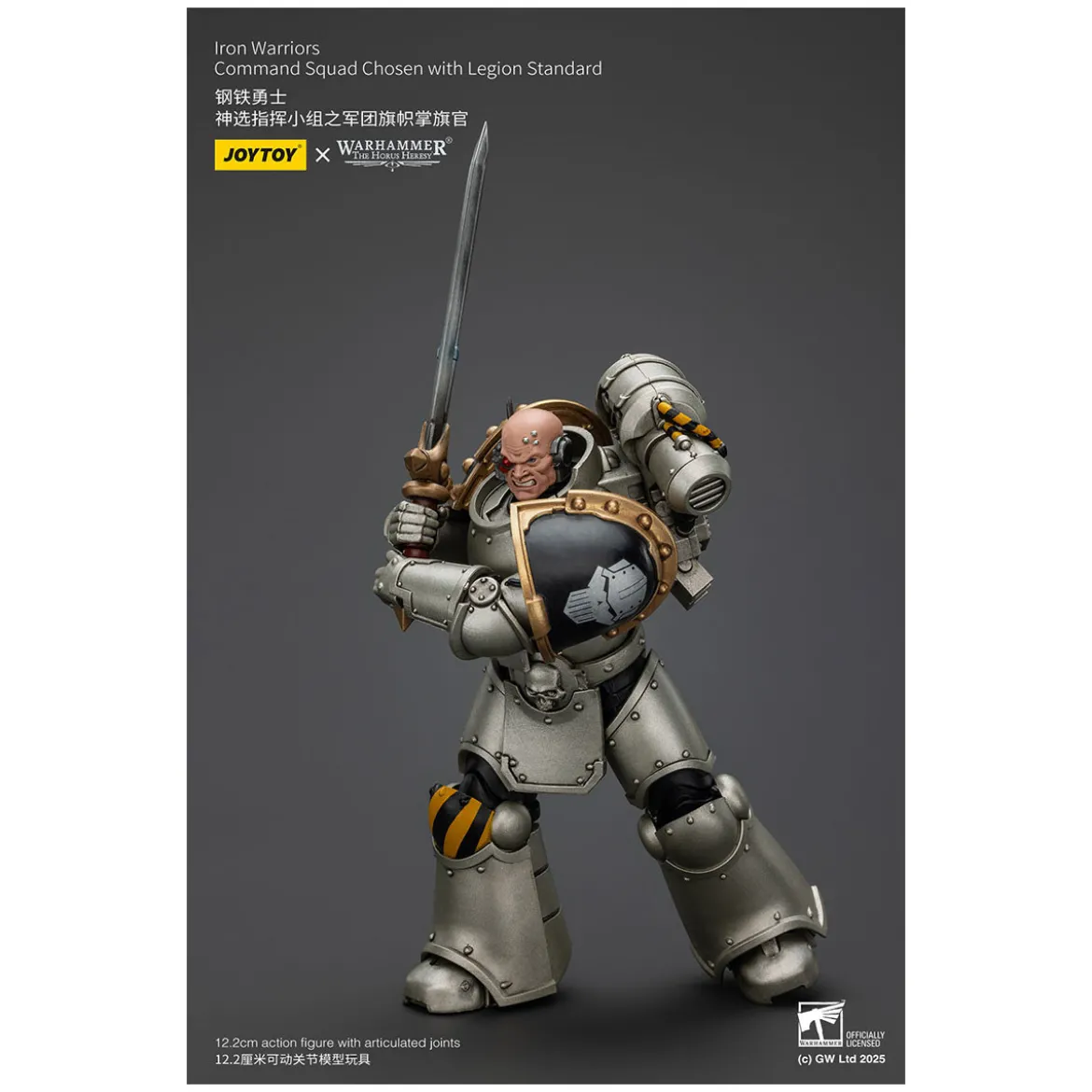 Joytoy - Warhammer - Iron Warriors Command Squad Chosen with Legion Standard