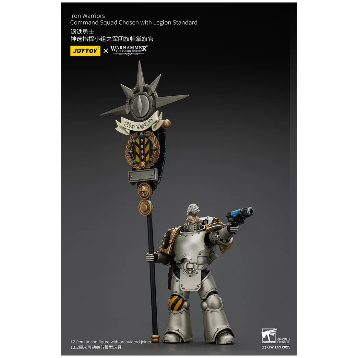 Joytoy - Warhammer - Iron Warriors Command Squad Chosen with Legion Standard