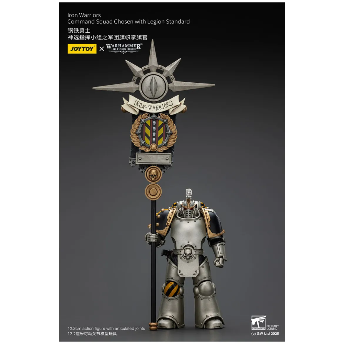Joytoy - Warhammer - Iron Warriors Command Squad Chosen with Legion Standard