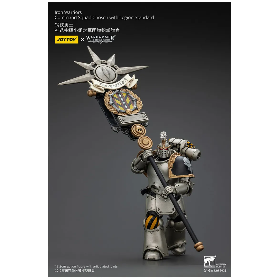Joytoy - Warhammer - Iron Warriors Command Squad Chosen with Legion Standard