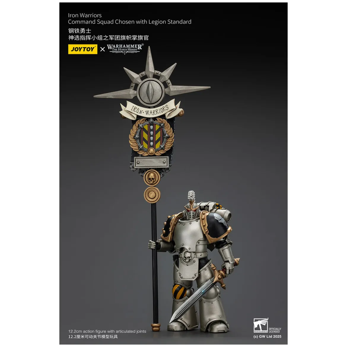Joytoy - Warhammer - Iron Warriors Command Squad Chosen with Legion Standard
