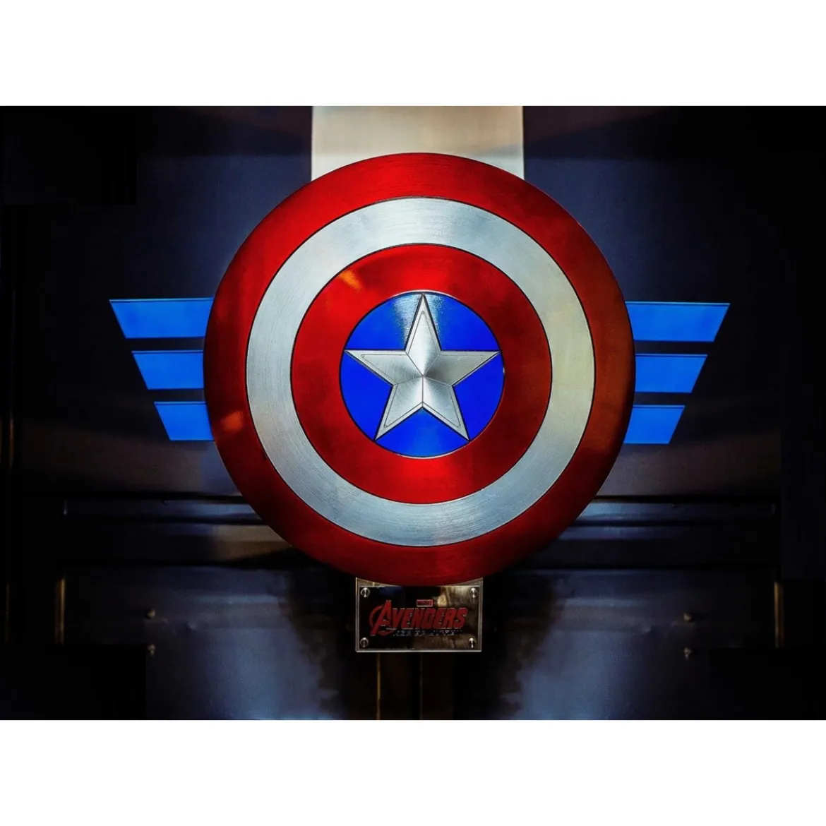 King Arts Avengers Age of Ultron Bouclier Captain America Taille réelle Mural