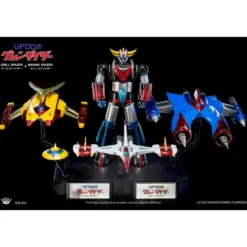 King Arts Diecast Uforobot Grendizer - Marine & Drill Spazer - Venusiak et Fossoirak - Goldorak