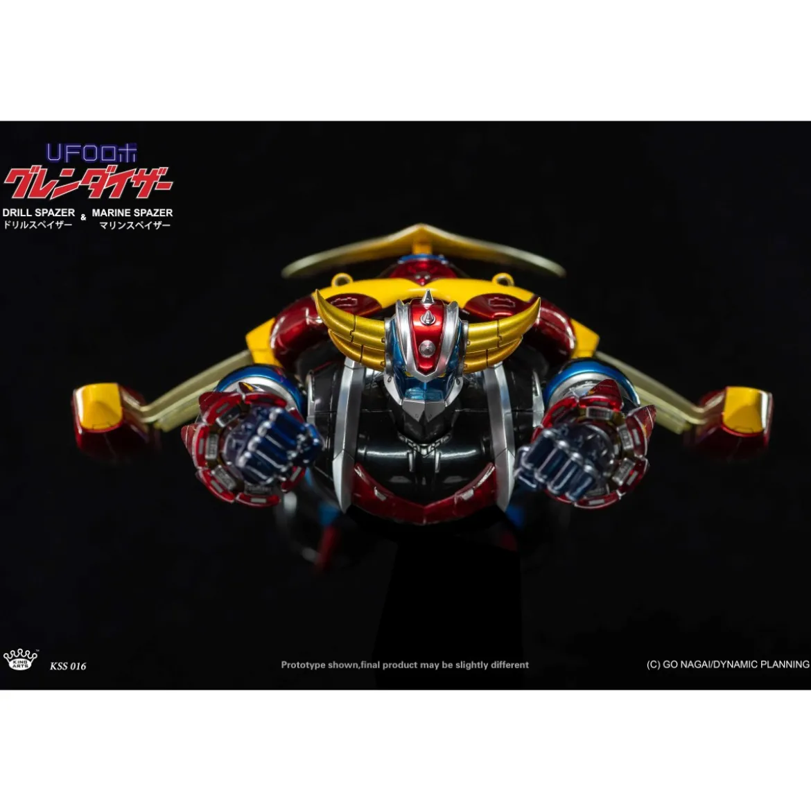 King Arts Diecast Uforobot Grendizer - Marine & Drill Spazer - Venusiak et Fossoirak - Goldorak