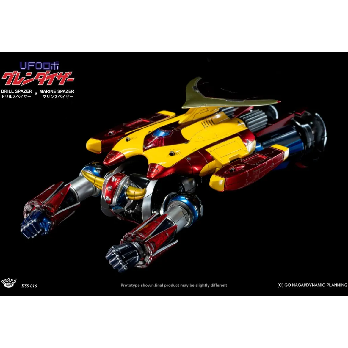 King Arts Diecast Uforobot Grendizer - Marine & Drill Spazer - Venusiak et Fossoirak - Goldorak