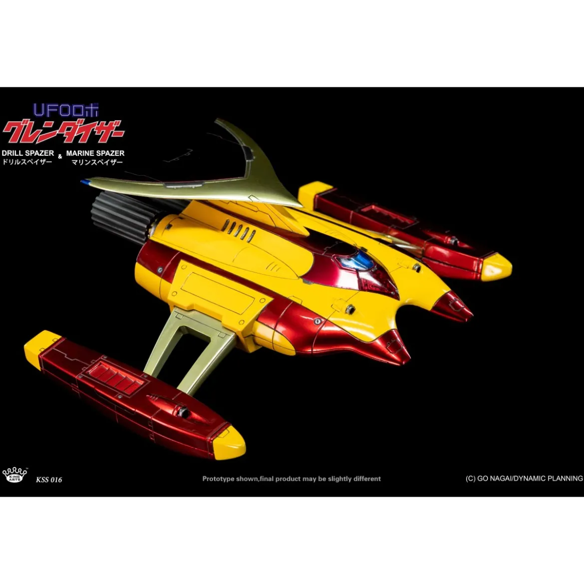 King Arts Diecast Uforobot Grendizer - Marine & Drill Spazer - Venusiak et Fossoirak - Goldorak