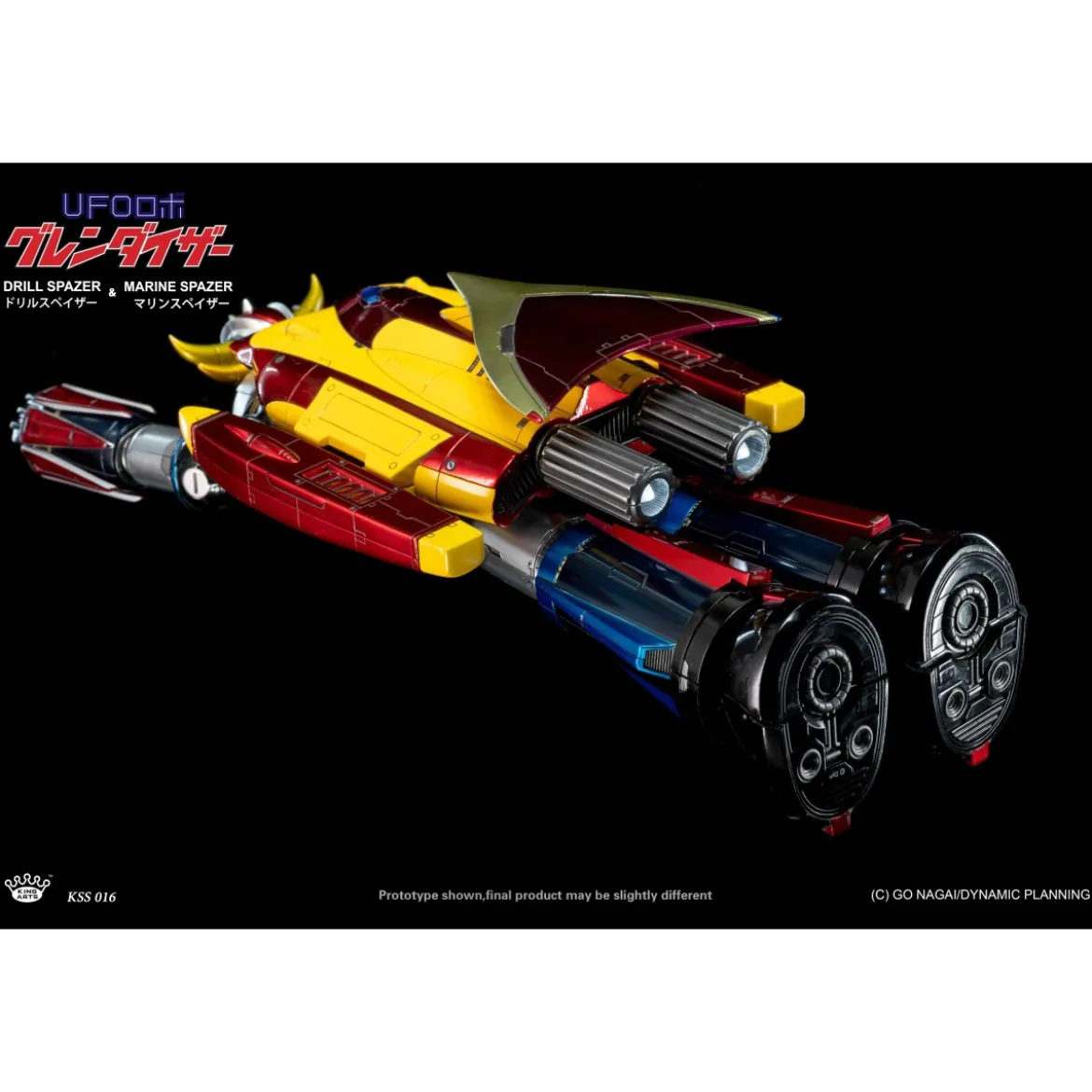 King Arts Diecast Uforobot Grendizer - Marine & Drill Spazer - Venusiak et Fossoirak - Goldorak