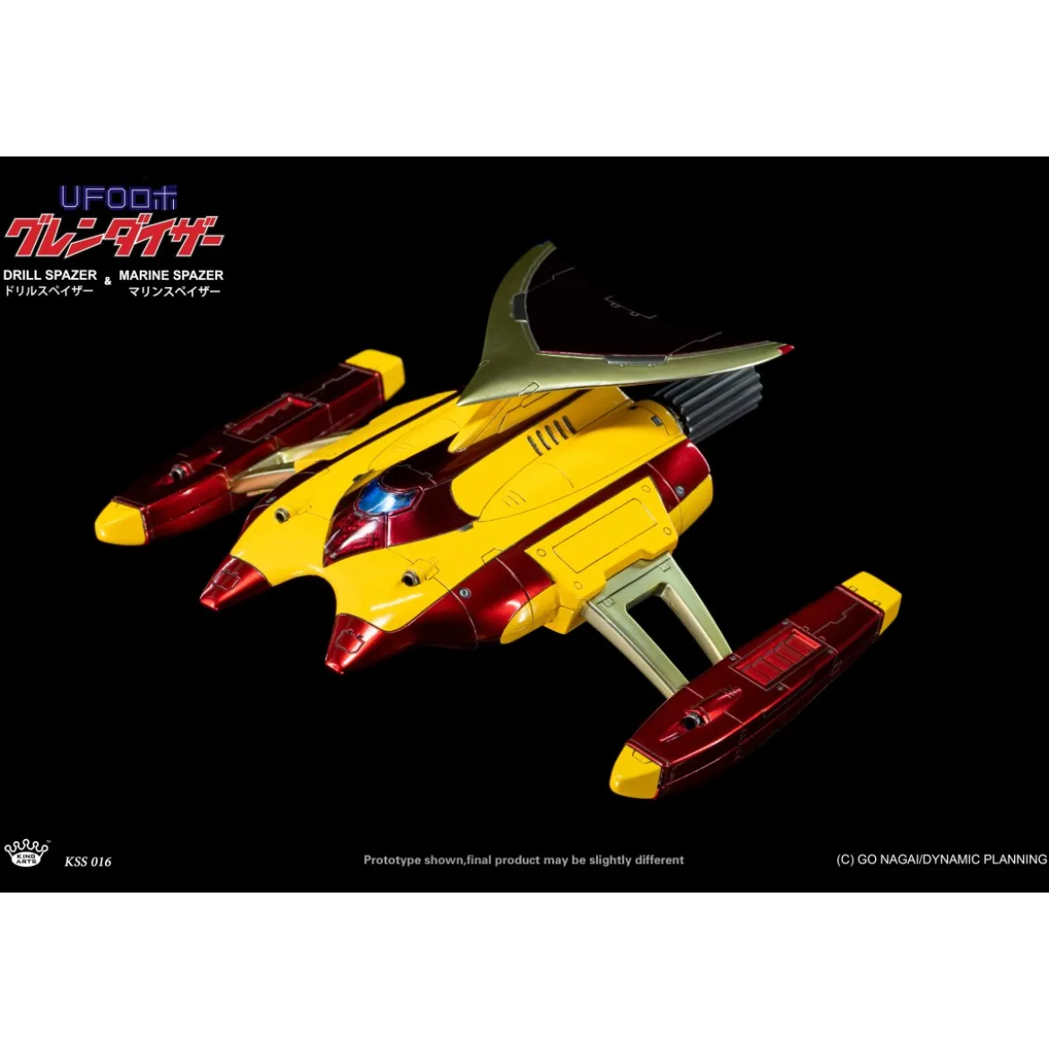 King Arts Diecast Uforobot Grendizer - Marine & Drill Spazer - Venusiak et Fossoirak - Goldorak