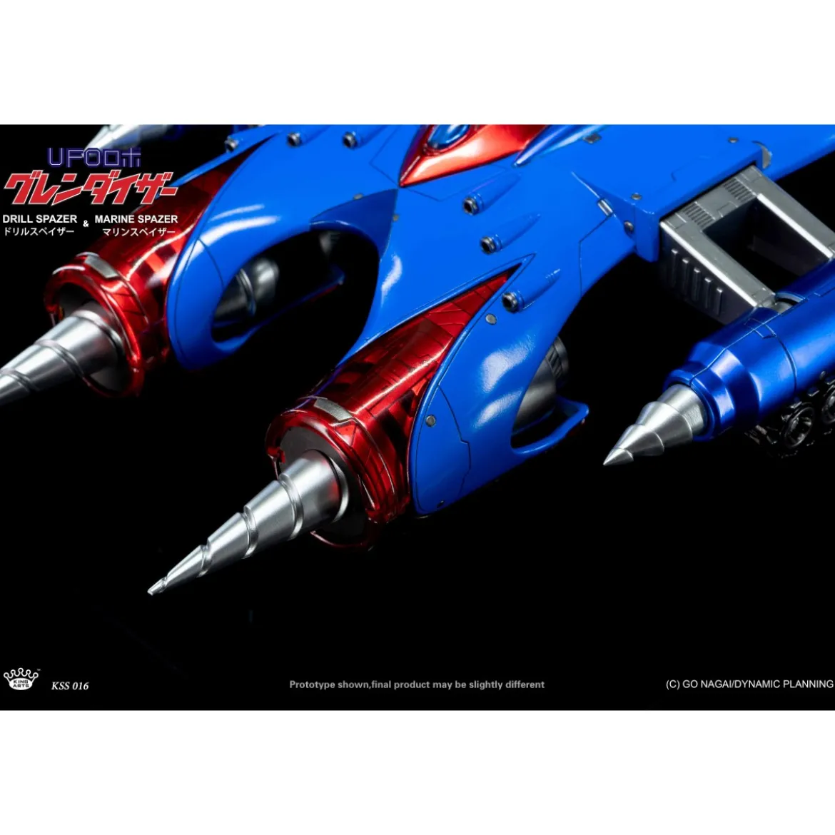 King Arts Diecast Uforobot Grendizer - Marine & Drill Spazer - Venusiak et Fossoirak - Goldorak