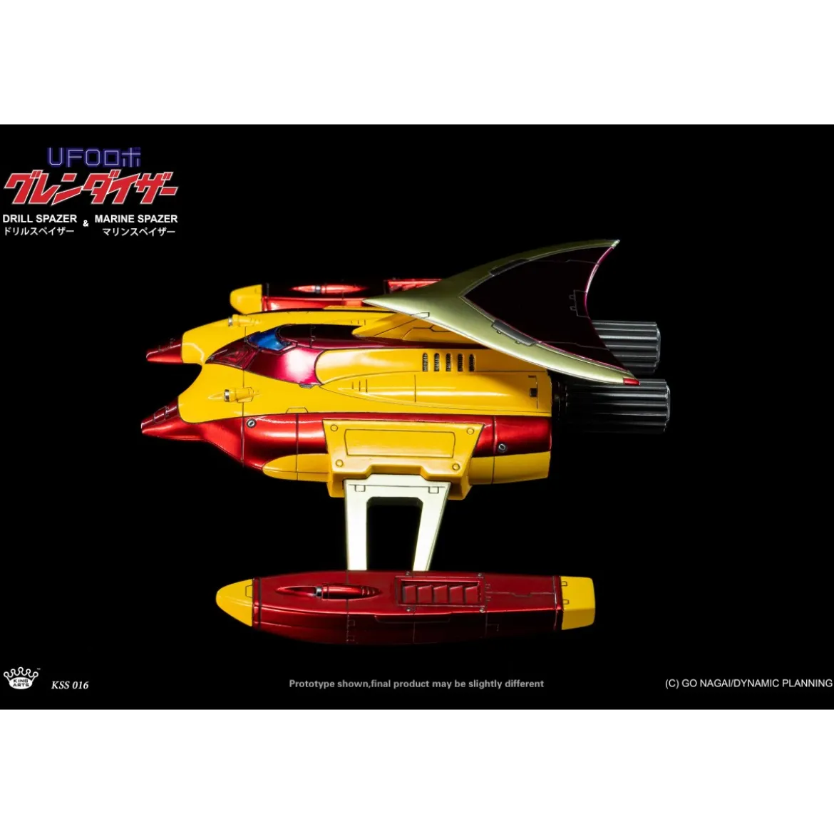 King Arts Diecast Uforobot Grendizer - Marine & Drill Spazer - Venusiak et Fossoirak - Goldorak