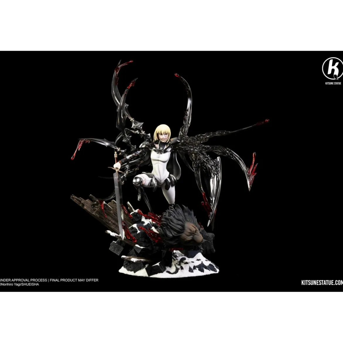 Kitsune - Claymore - Clare vs Rigaldo Statue 1/6 diorama