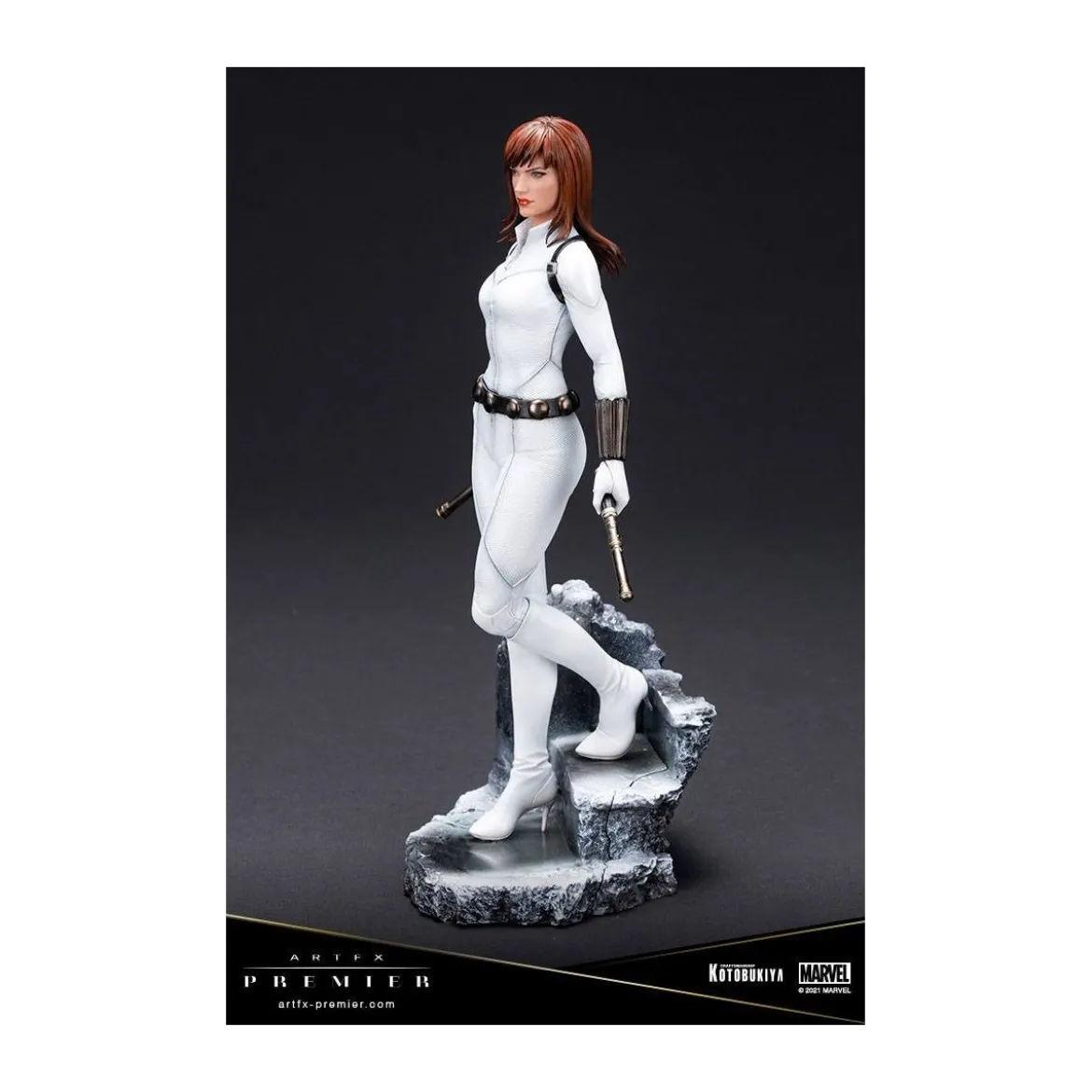 Kotobukiya Marvel Universe - Black Widow White Costume Limited Edition - ARTFX Premier 1/10