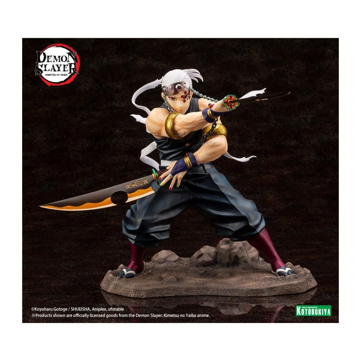 Kotobukiya - Tengen Uzui Bonus Edition - Demon Slayer: Kimetsu no Yaiba PVC ARTFXJ 1/8