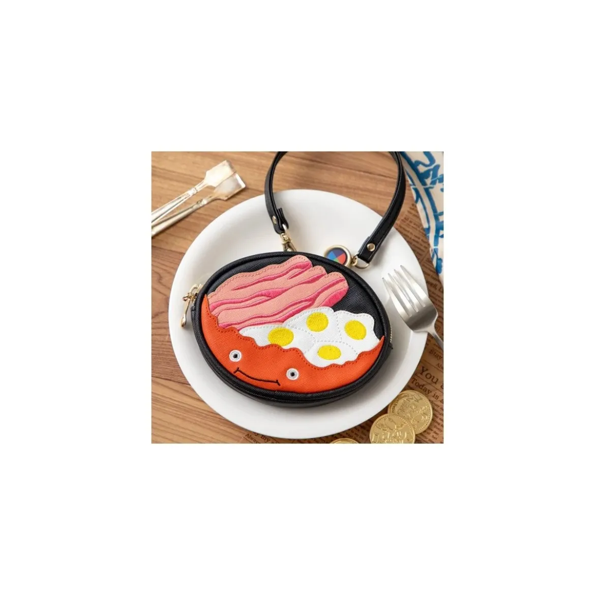Maison Ghibli Benelic - Porte monnaie Calcifer & Oeuf et Bacon - Le Château ambulant