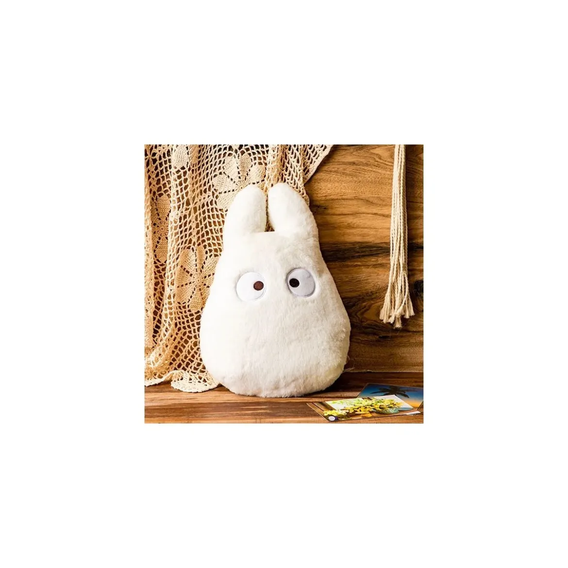 Maison Ghibli Coussin Nakayoshi Totoro Blanc - Mon Voisin Totoro