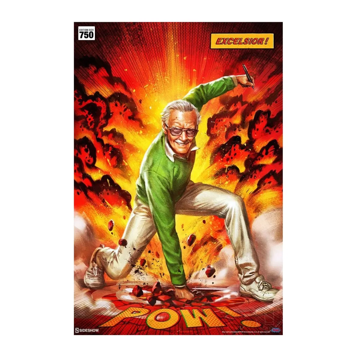 Marvel impression Art Print Stan Lee Excelsior! 46 x 61 non encadré
