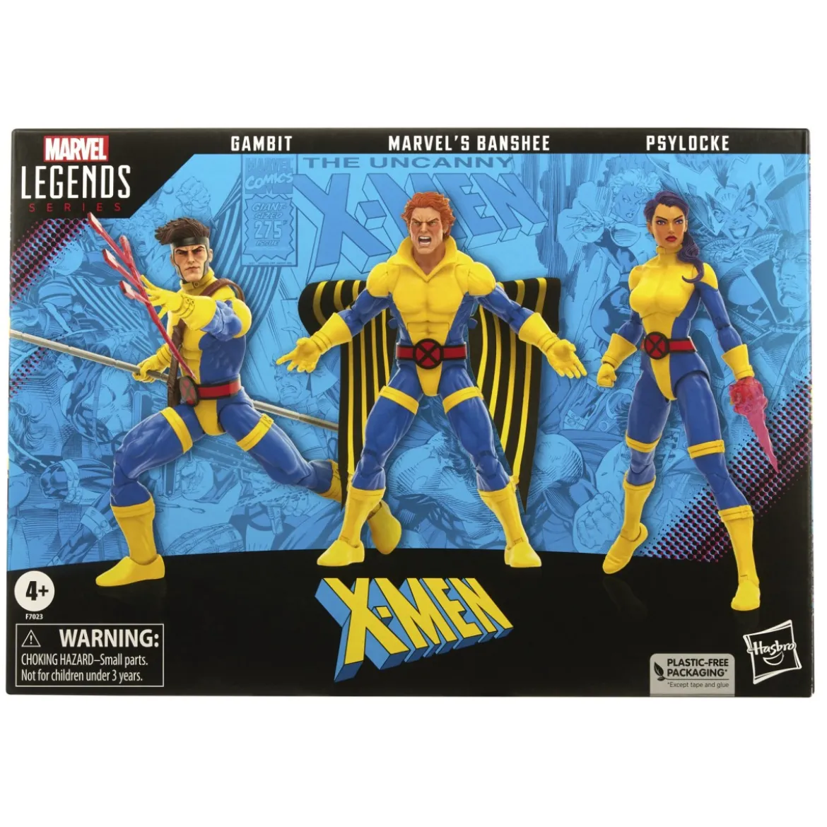 Marvel Legends Series - BANSHEE, GAMBIT & PSYLOCKE Jim Lee Uniform - The Uncanny X-Men 3 Pack