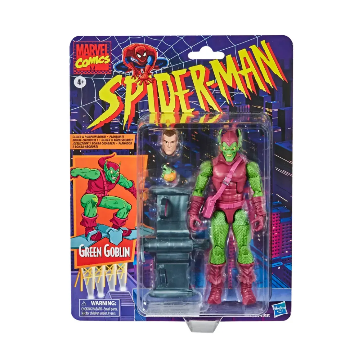 Marvel Legends Series - Spider-Man Retro Collection - Green Gobelin: package legerement abime