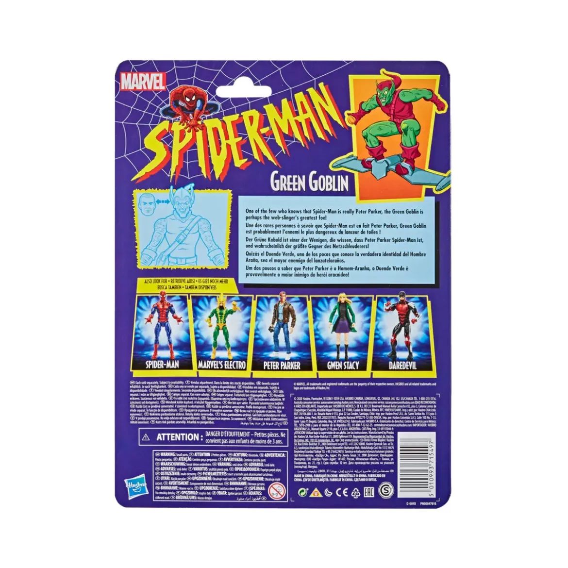 Marvel Legends Series - Spider-Man Retro Collection - Green Gobelin: package legerement abime