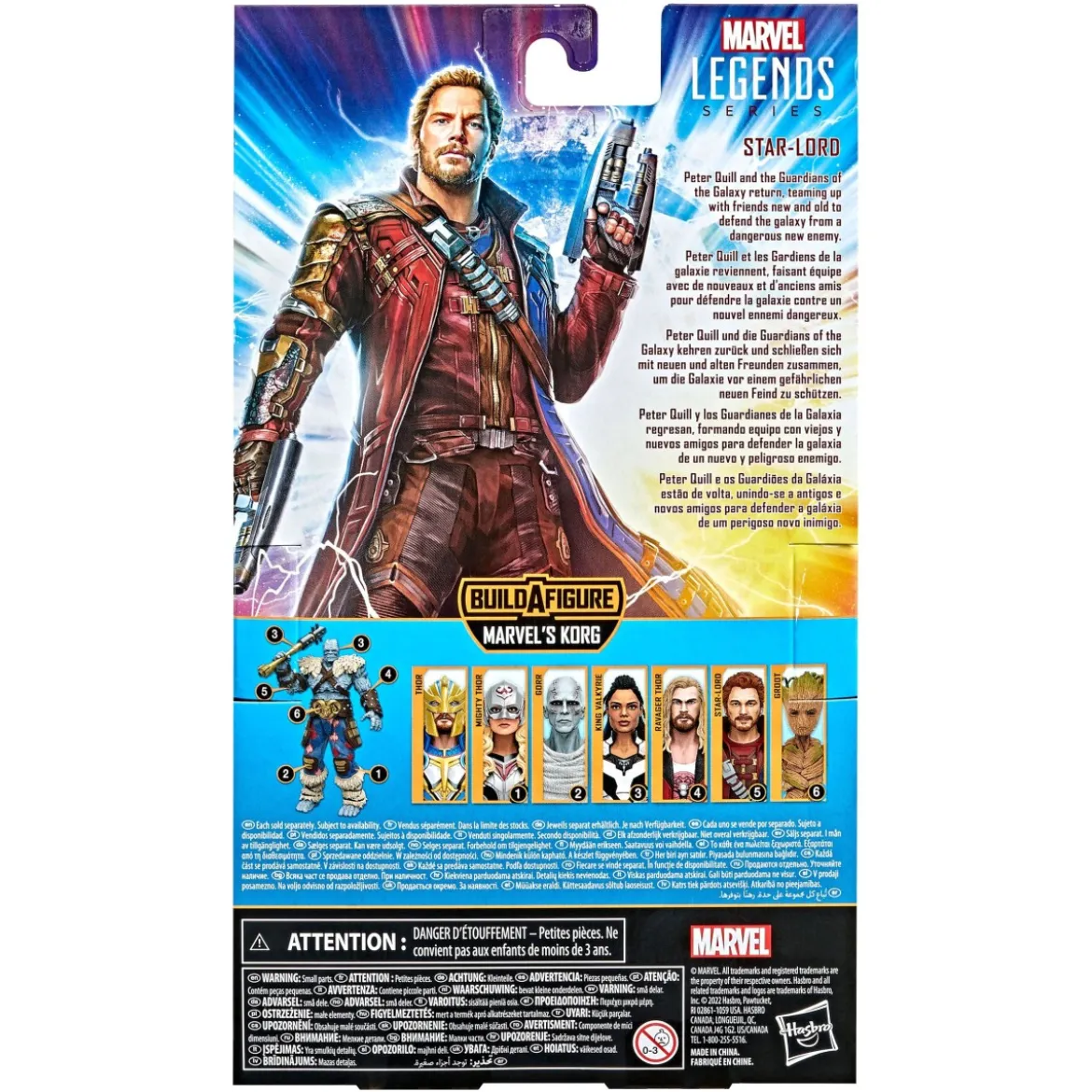 Marvel Legends Series - Starlord - Korg Build a Figure - Thor: Love & Thunder