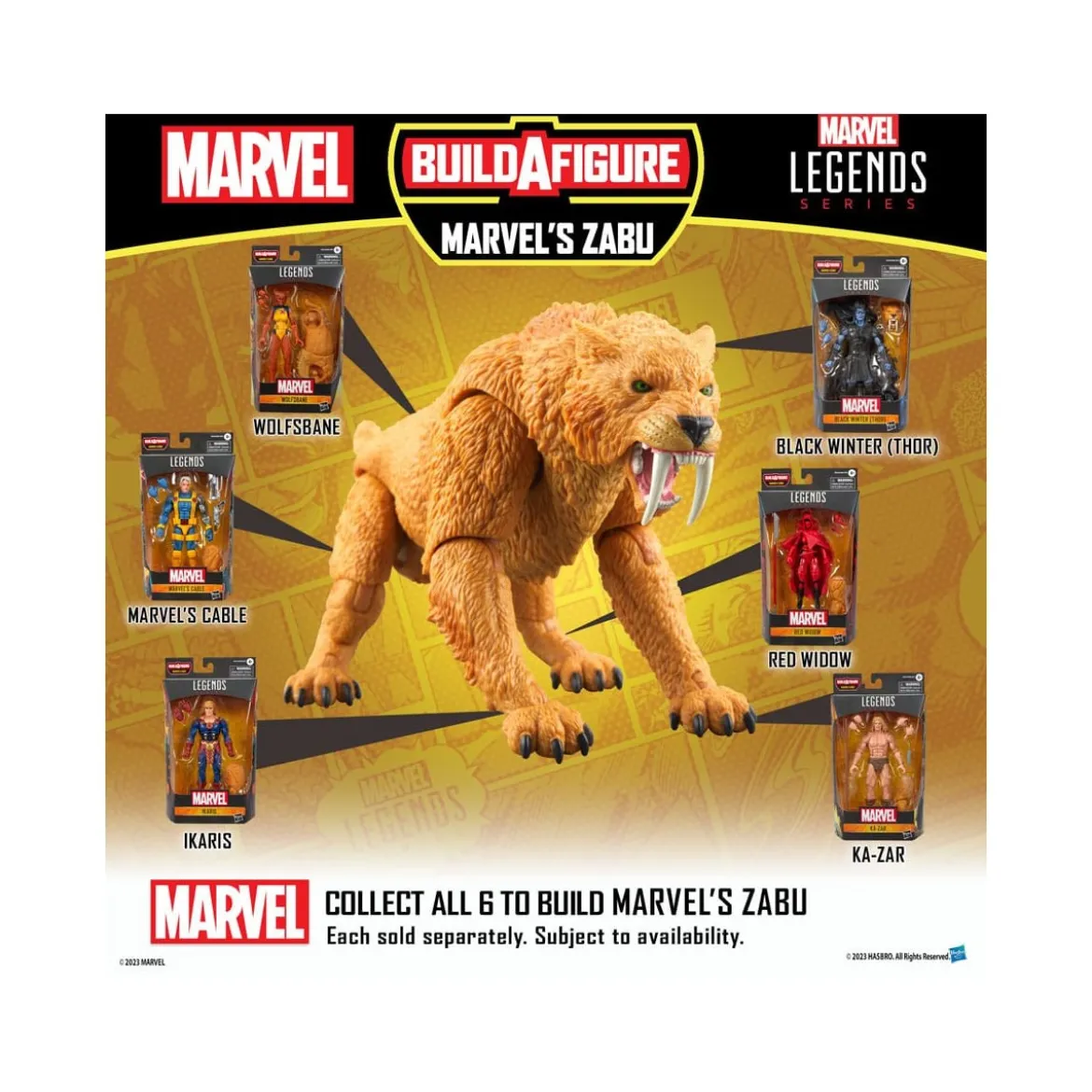 Marvel Legends X-Men- Cable - Zabu Wave